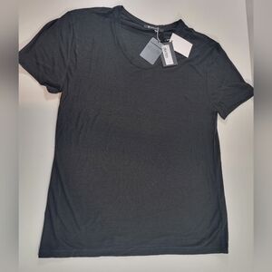 BRAND NEW T by Alexander Wang - Summer Tee -DIFF SIZES- BLACK, Slub, Low Neck